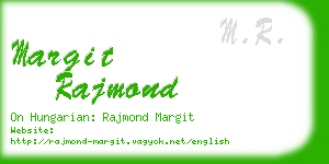 margit rajmond business card